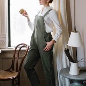 Little Cottonwood Pinyon Overalls in Sage (SMALL)